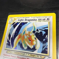 Light Dragonite 14/105 Rare Neo Destiny Holo Unlimited Pokemon Card SWIRL 💫🔥 - Image 2