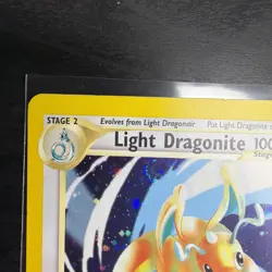 Light Dragonite 14/105 Rare Neo Destiny Holo Unlimited Pokemon Card SWIRL 💫🔥 - Image 3