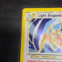 Light Dragonite 14/105 Rare Neo Destiny Holo Unlimited Pokemon Card SWIRL 💫🔥 - Image 5