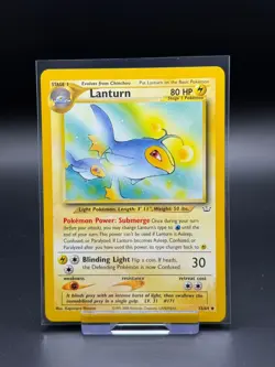 Lanturn 32/64 Neo Revelation LP Pokemon Card TCG Vintage WOTC - Image 1