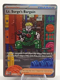 Pokemon TCG Lt. Surges Bargain SIR Trainer 185/132 Mega Evolutions Near Mint - Image 1