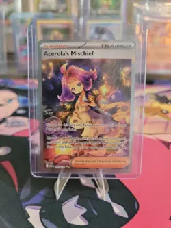 Pokemon Acerola's Mischief 183/132 Mega Evolution Full Art Holo Trainer Card - Image 1