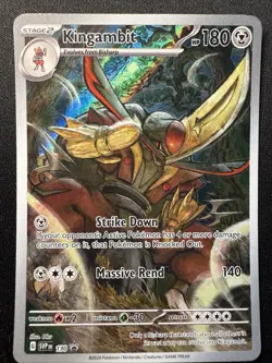 Pokemon Card TCG - Kingambit SVP 130 Black Star Promo Scarlet & Violet Near Mint - Image 1