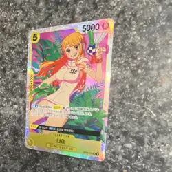 One Piece CCG Nami Holo Character Card OP08-106 5000 Power Korean Bandai - Image 2