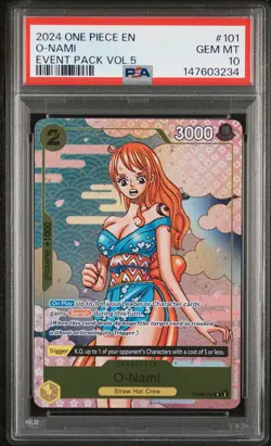 2024 ONE PIECE EVENT PACK VOL.5 #101 O-NAMI PSA 10 - Image 1