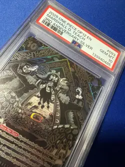 2025 One Piece OP12 English 3rd Anniversary Silver #093 Marshall D. Teach PSA 10 - Image 2