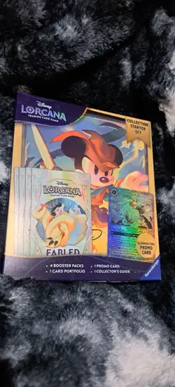 New Disney Lorcana: Fabled Collection Starter Set Glimmer Foil Promo Booster - Image 1