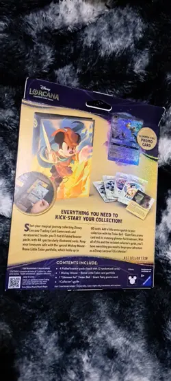 New Disney Lorcana: Fabled Collection Starter Set Glimmer Foil Promo Booster - Image 2