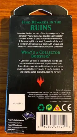 MTG Zendikar Rising 15 Card Collector Booster Pack Target NIP Free Shipping - Image 2