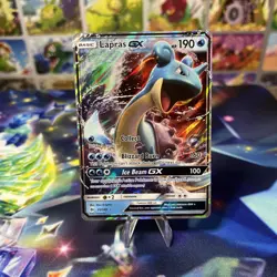 Lapras GX - 35/149 - Sun & Moon Base Set - 2017 - Pokemon Card - NM - Image 1