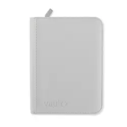 Vault X White Edition 4-Pocket Exo-Tec Zip Binder - 160 Cards - New - Image 1