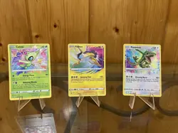Rayquaza, Raikou & Celebi Amazing Rare SWSH04: Vivid Voltage Pokemon Card - Image 1