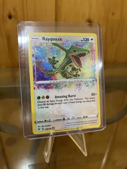 Rayquaza, Raikou & Celebi Amazing Rare SWSH04: Vivid Voltage Pokemon Card - Image 4