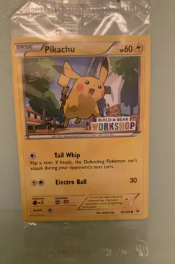 Pikachu 20/108 Roaring Skies Build A Bear Workshop Pokemon Card 2015 - Image 2