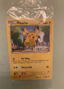 Pikachu 20/108 Roaring Skies Build A Bear Workshop Pokemon Card 2015 - Image 3