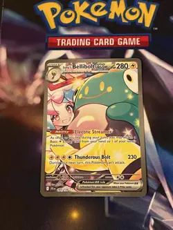 Iono's Bellibolt ex 183/159 Pokemon TCG Card Journey Together SIR NM - Image 1