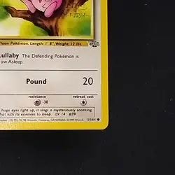 Pokemon TCG Jigglypuff Jungle 54/64 1st Edition NM - Image 4