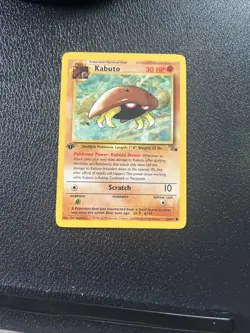 Pokemon TCG 1st Edition Kabuto #50/62 (LP) - Image 1