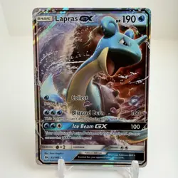 Lapras GX 35/149 Ultra Rare Holo Pokemon TCG Sun & Moon NM - Image 1