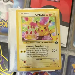 Pokemon TCG Wotc Promo Holo ______'s Pikachu 50 HP 1999 Birthday #25 - Image 1