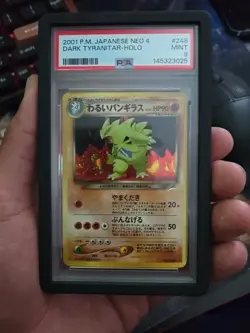 Pokemon Dark Tyranitar #248 Holo Japanese Neo 4 PSA 9 - Image 1