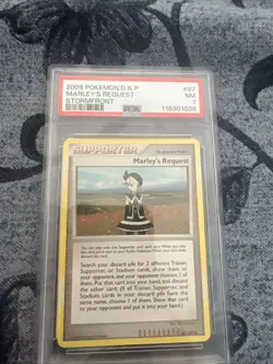 2008 Pokemon Diamond and Pearl Stormfront #87 Marley's Request, PSA 7 - Image 1