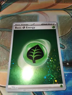 Basic Grass Energy 001 Scarlet & Violet 151 3 SWIRLS!! Cosmos Holo Pokemon NM - Image 2