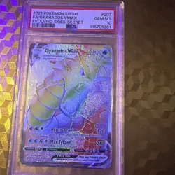 2021 POKEMON SWORD & SHIELD EVOLVING SKIES 207 GYARADOS VMAX 207/203 PSA 10 - Image 2