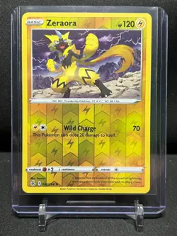 Zeraora 102/264 Reverse Holo Rare Pokemon 2021 Fusion Strike NM - Image 1