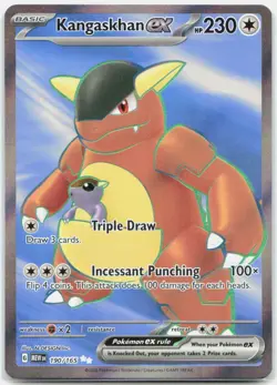 Kangaskhan ex 190/165 Ultra Rare 151 Pokemon Near Mint - Image 1