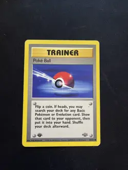 Poke Ball 64/64 1st Edition - Fossil Set - Pokemon TCG 1999 Vintage WOTC - Image 1