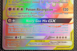 2019 Muk & Alolan Muk GX 220/214 Tag Team Unbroken Bonds Pokemon TCG Rainbow - Image 4