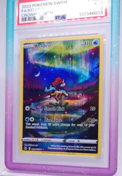 Pokemon Keldeo GG07/GG70 Crown Zenith: Galarian Gallery Holo PSA 9 - Image 5