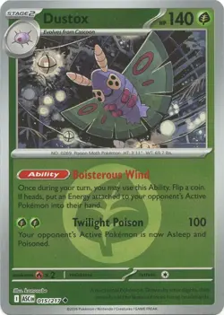 Dustox - (Energy Symbol) 015/217 Reverse Holo Pokemon ME: Ascended Heroes NM - Image 1