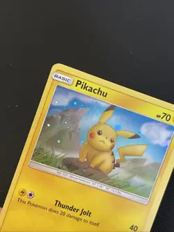 Pokemon TCG Pikachu SM183 SM Promo Holo Basic 70 HP English *SWIRL* - Image 4