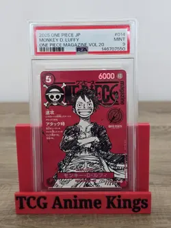 2025 One Piece Magazine Vol.20 Japanese #014 Monkey.D.Luffy PSA 9 MINT - Image 1