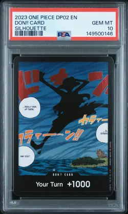 PSA 10 2023 One Piece DON!! Double Pack 02 Silhouette - MONKEY D LUFFY (Low Pop) - Image 1
