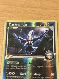Darkrai G Rising Rivals Pokemon Card Reverse Holo Rare 3/111 - Image 3