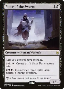 Piper of the Swarm - Non-Foil - eld - 100 | MTG Card - Image 1
