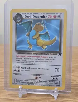 Dark Dragonite TCG Pokemon Card 22/82 Non-Holo Team Rocket Unlimited - Image 1