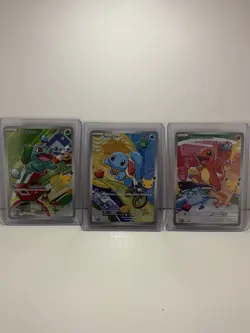 Pokemon TCG Holo Starter Lot 3 Cards Bulbasaur 037 Squirtle 039 Charmander 038 - Image 1