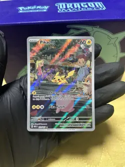 Pokemon Pikachu TCG Holo Card 173/165 Sir Special Illustration Rare, S&V 151 - Image 1