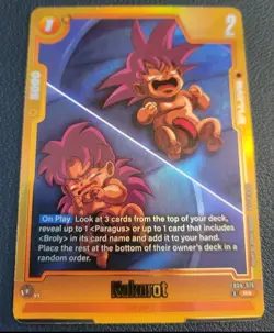 Dragon Ball Super Kakarot R+ Battle Card F808-076 Regular Y1 - 8000 Power - Image 1