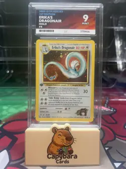 Erika's Dragonair 4/132 1st Edition ACE 9 - Gym Heroes - Holo Rare Pokemon Card - Image 1