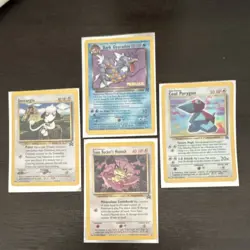 Wizards of the Coast Pokemon TCG Team Rocket 4 Card Prerelease Lot Dark Gyarados - Image 1