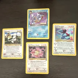 Wizards of the Coast Pokemon TCG Team Rocket 4 Card Prerelease Lot Dark Gyarados - Image 3