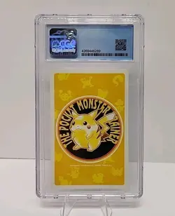 CGC 9 Slowpoke 7 of Heart Red Pikachu Deck Pokemon Playing Card Poker Graded - Image 5