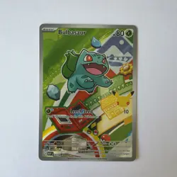 🔥 Pokemon First partner Bulbasaur Promo Full Art Holo Card 037 🔥 - Image 1
