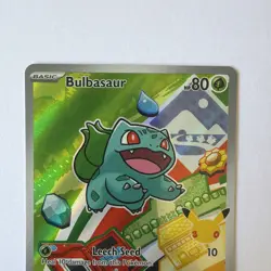 🔥 Pokemon First partner Bulbasaur Promo Full Art Holo Card 037 🔥 - Image 2
