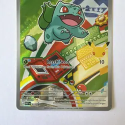 🔥 Pokemon First partner Bulbasaur Promo Full Art Holo Card 037 🔥 - Image 3